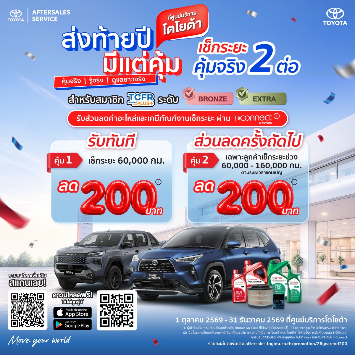 ส่งท้ายปี มีแต่คุ้ม - สมาชิก TCFR Plus+ Bronze, Extra เช็กระยะคุ้มจริง 2 ต่อ